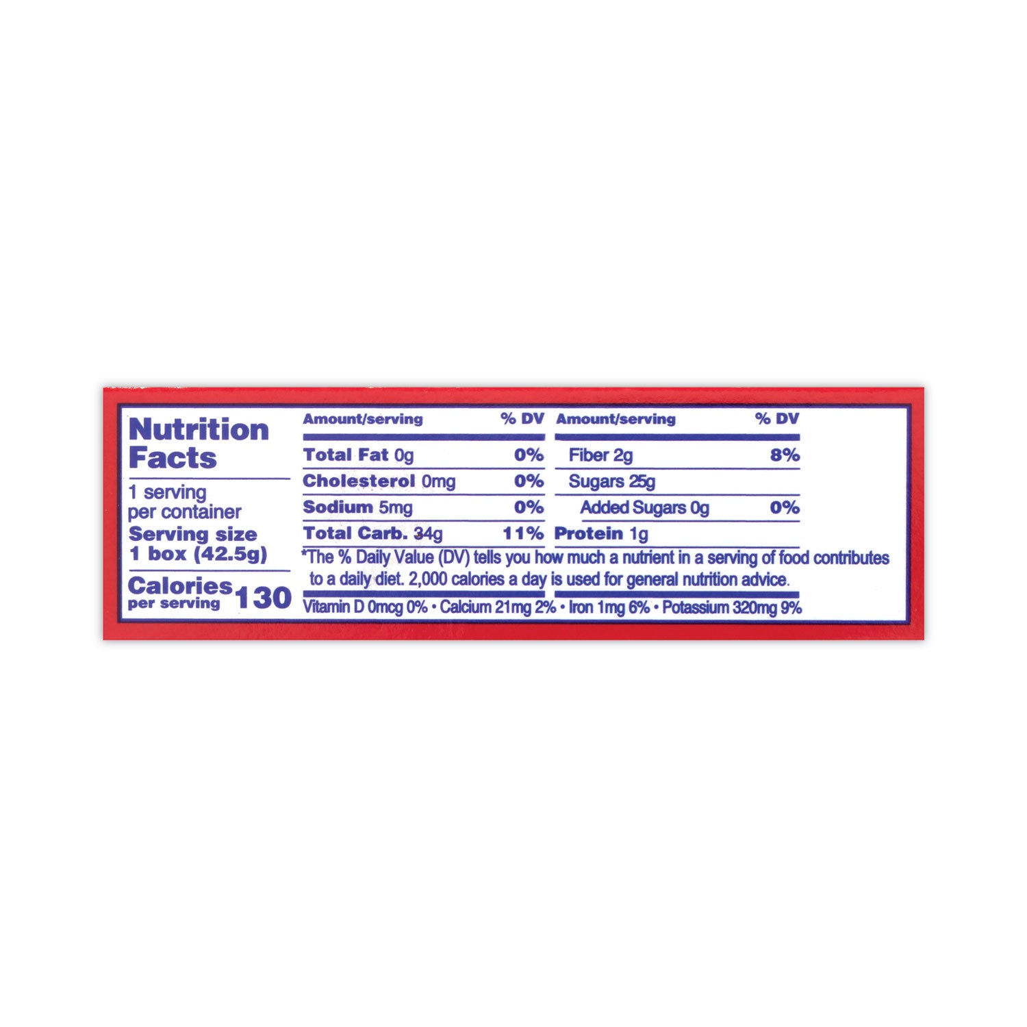 California Seedless Raisins, 1.5 oz Box, 6/Pack, Ships in 1-3 Business Days