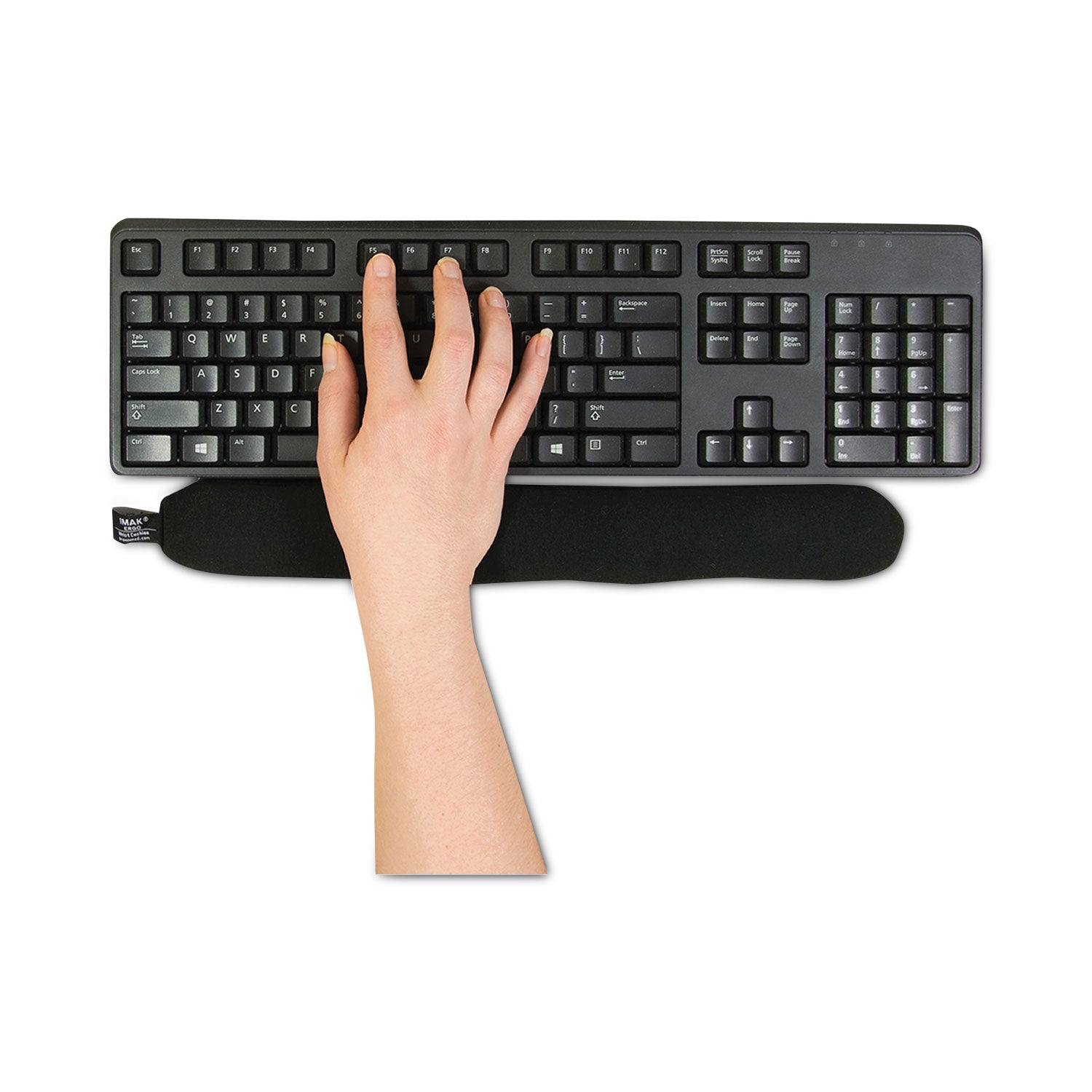 Keyboard Wrist Cushion, 17.75 x 3, Black - 