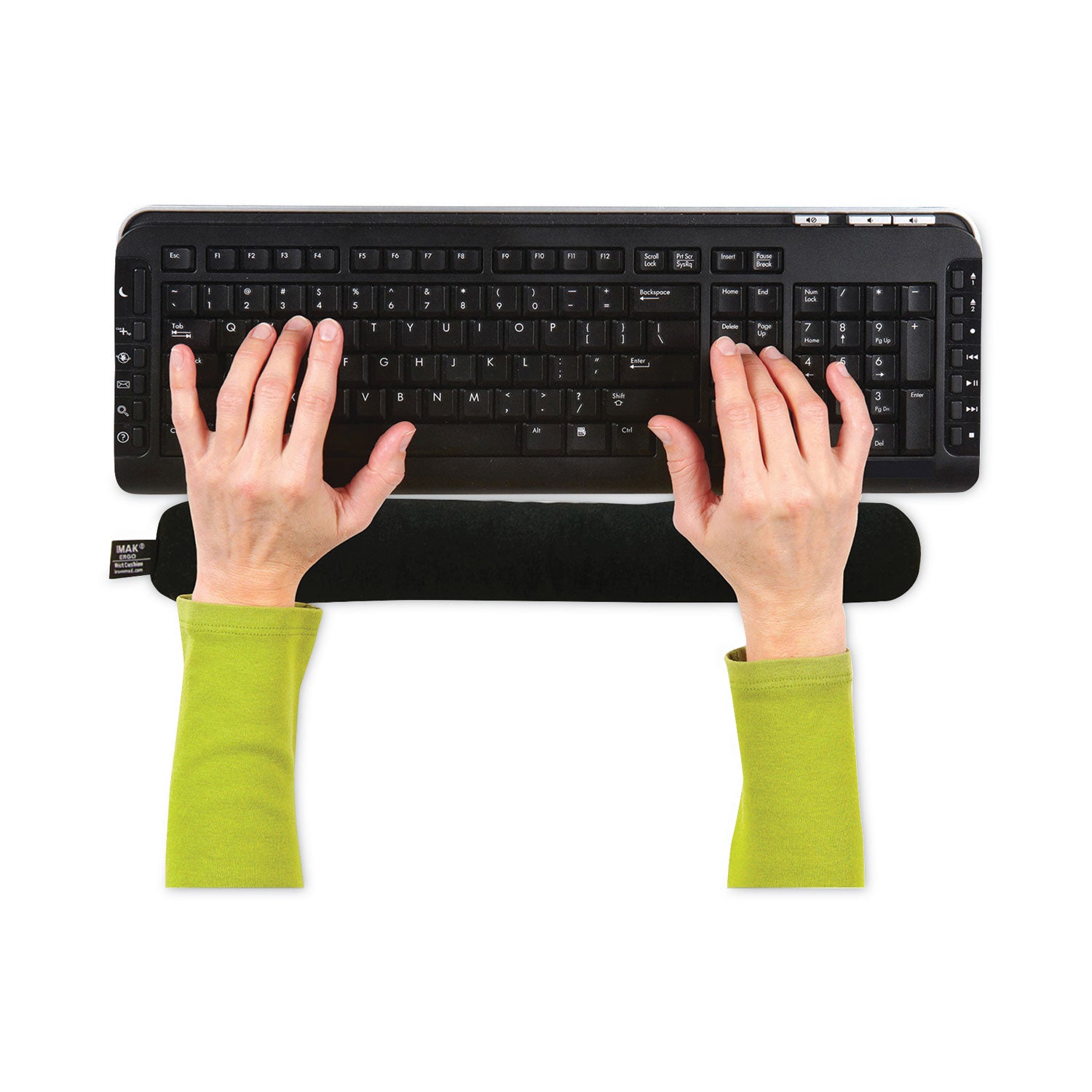 Keyboard Wrist Cushion, 17.75 x 3, Black - 