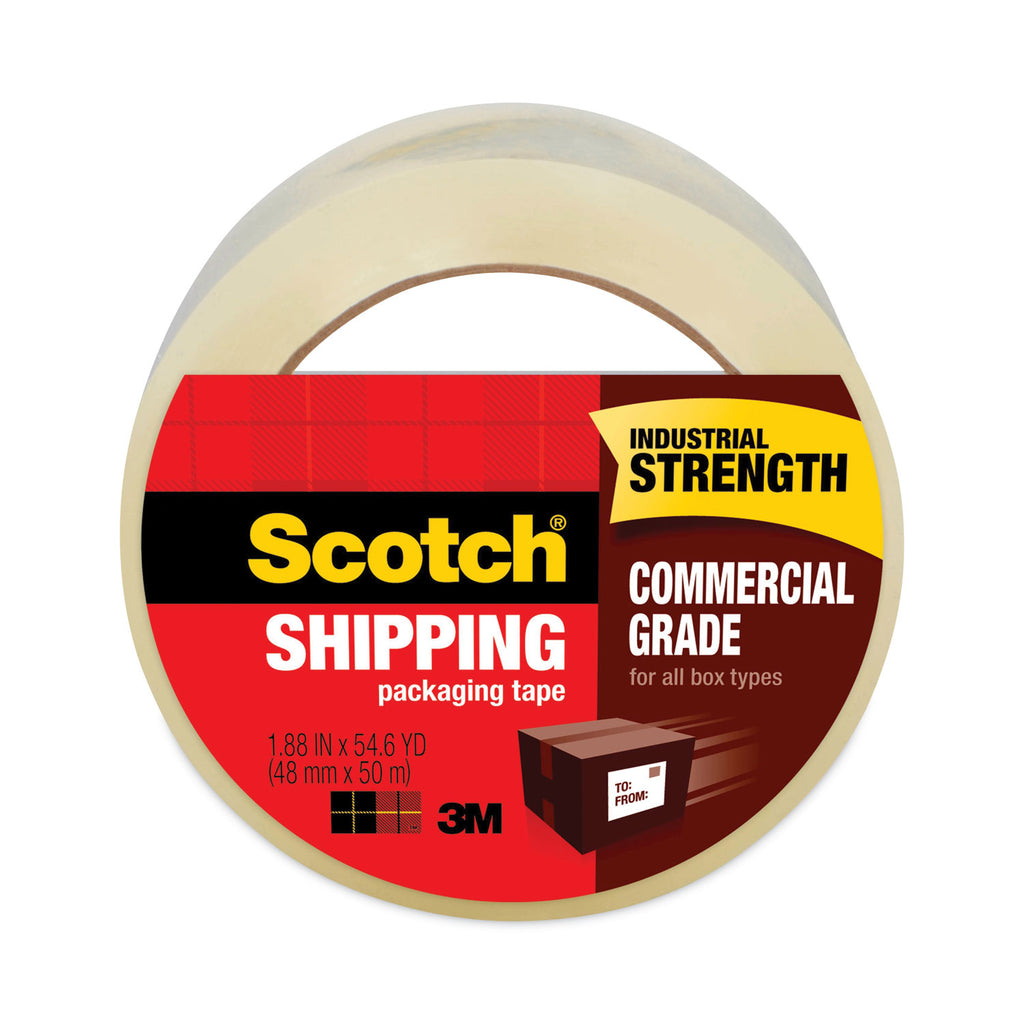 3750 Commercial Grade Packaging Tape, 3" Core, 1.88" x 54.6 yds, Clear - 