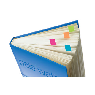 Small Page Flags in Dispensers, 0.5 x 1.75, Four Colors, 35/Color, 4 Dispensers/Pack - 