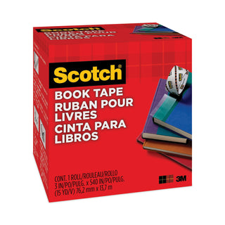 Book Tape, 3" Core, 3" x 15 yds, Clear