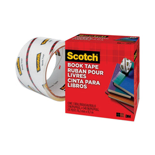 Book Tape, 3" Core, 3" x 15 yds, Clear