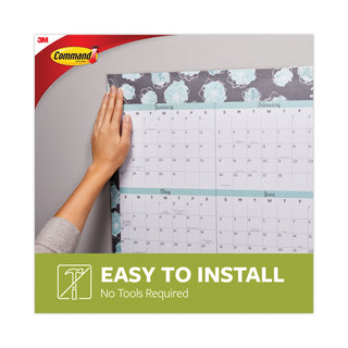 Poster Strips, Removable, Holds Up to 1 lb per Pair, 1.63 x 2.75, White, 256/Pack