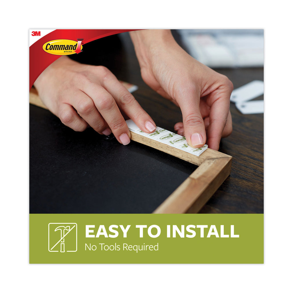Picture Hanging Strips, Cabinet Pack, Removable, Holds Up to 6 lbs per Pair, 0.75 x 2.75, White, 4/Set, 50 Sets/Carton