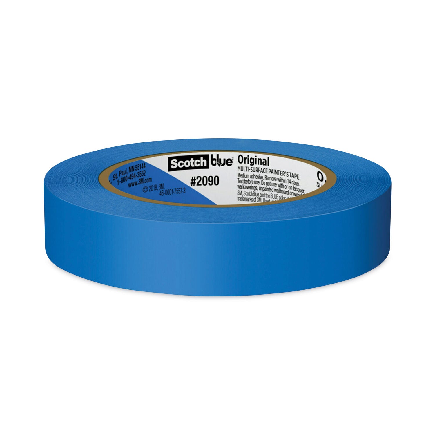 Original Multi-Surface Painter's Tape, 3" Core, 0.94" x 60 yds, Blue - 