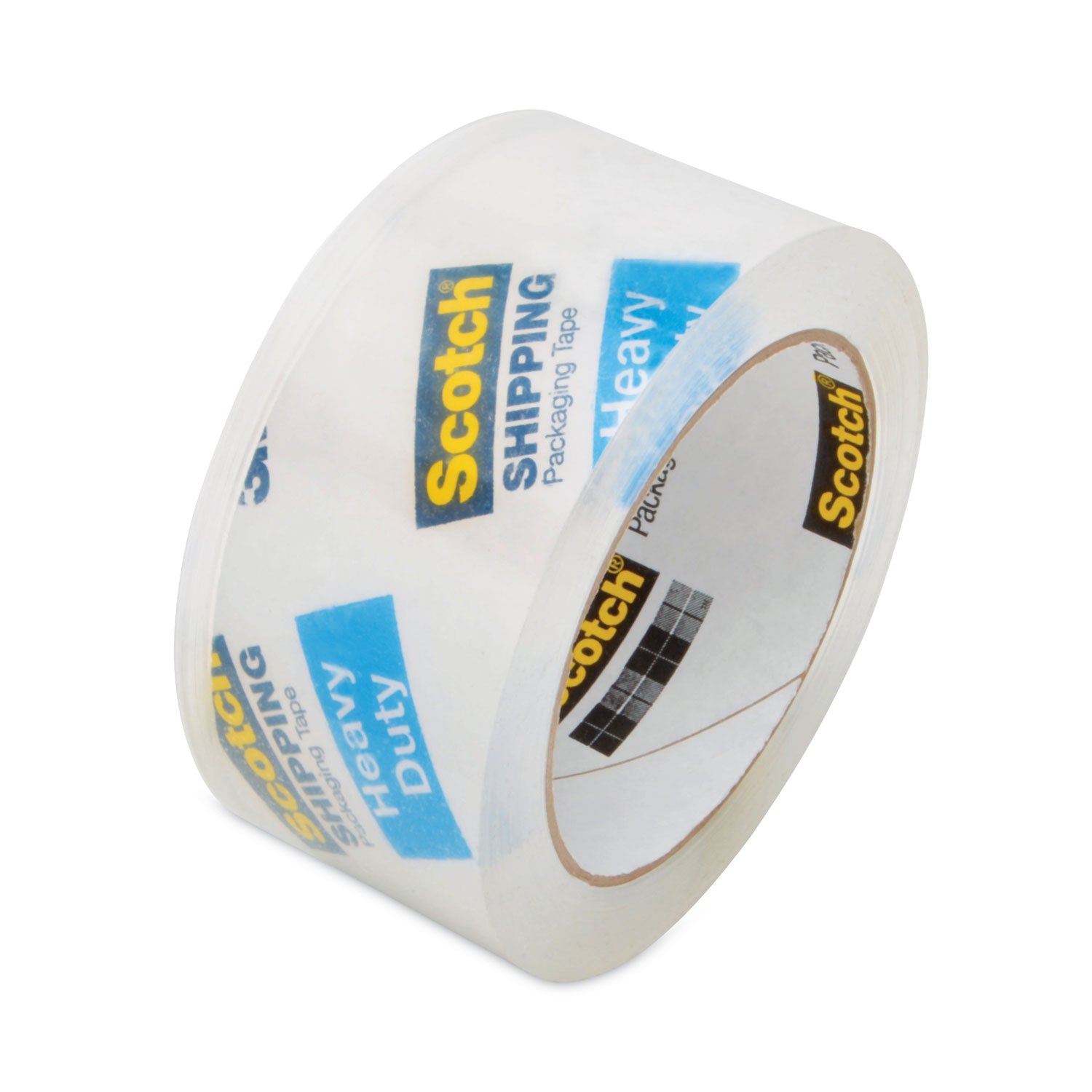 3850 Heavy-Duty Packaging Tape with DP300 Dispenser, 3" Core, 1.88" x 54.6 yds, Clear, 12/Pack - 
