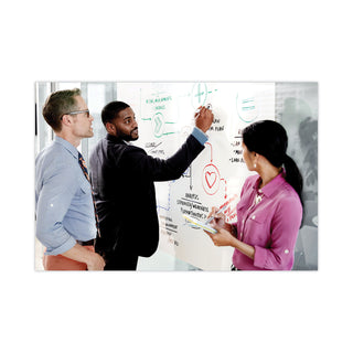 Dry Erase Surface with Adhesive Backing, 36 x 24, White Surface - 