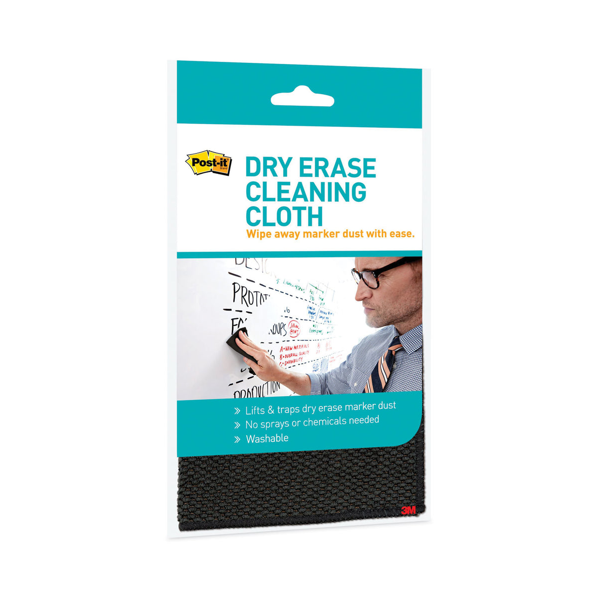 Dry Erase Cleaning Cloth, 10.63" x 10.63