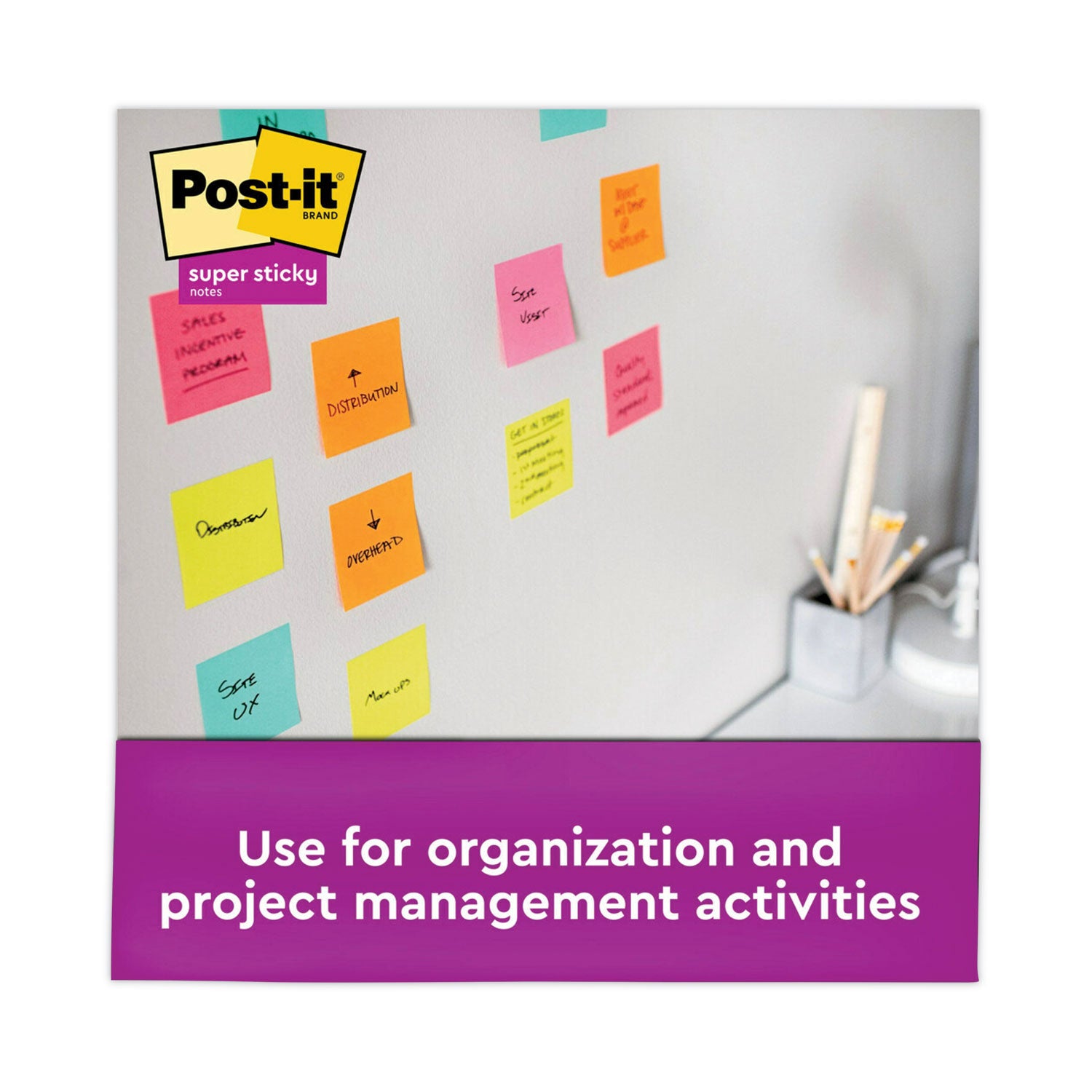 Pop-up 3 x 3 Note Refill, 3" x 3", Supernova Neons Collection Colors, 90 Sheets/Pad, 10 Pads/Pack
