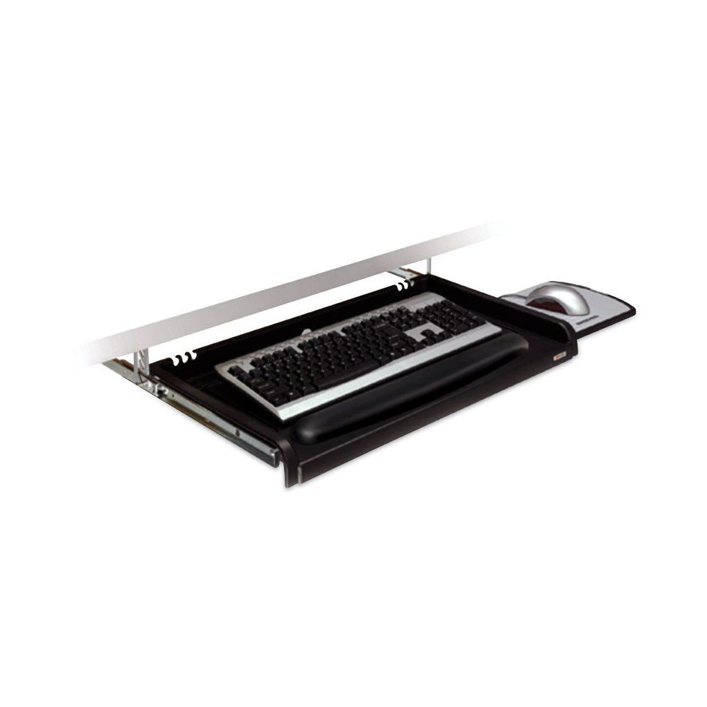 Under Desk Keyboard Drawer, 23w x 14d, Black