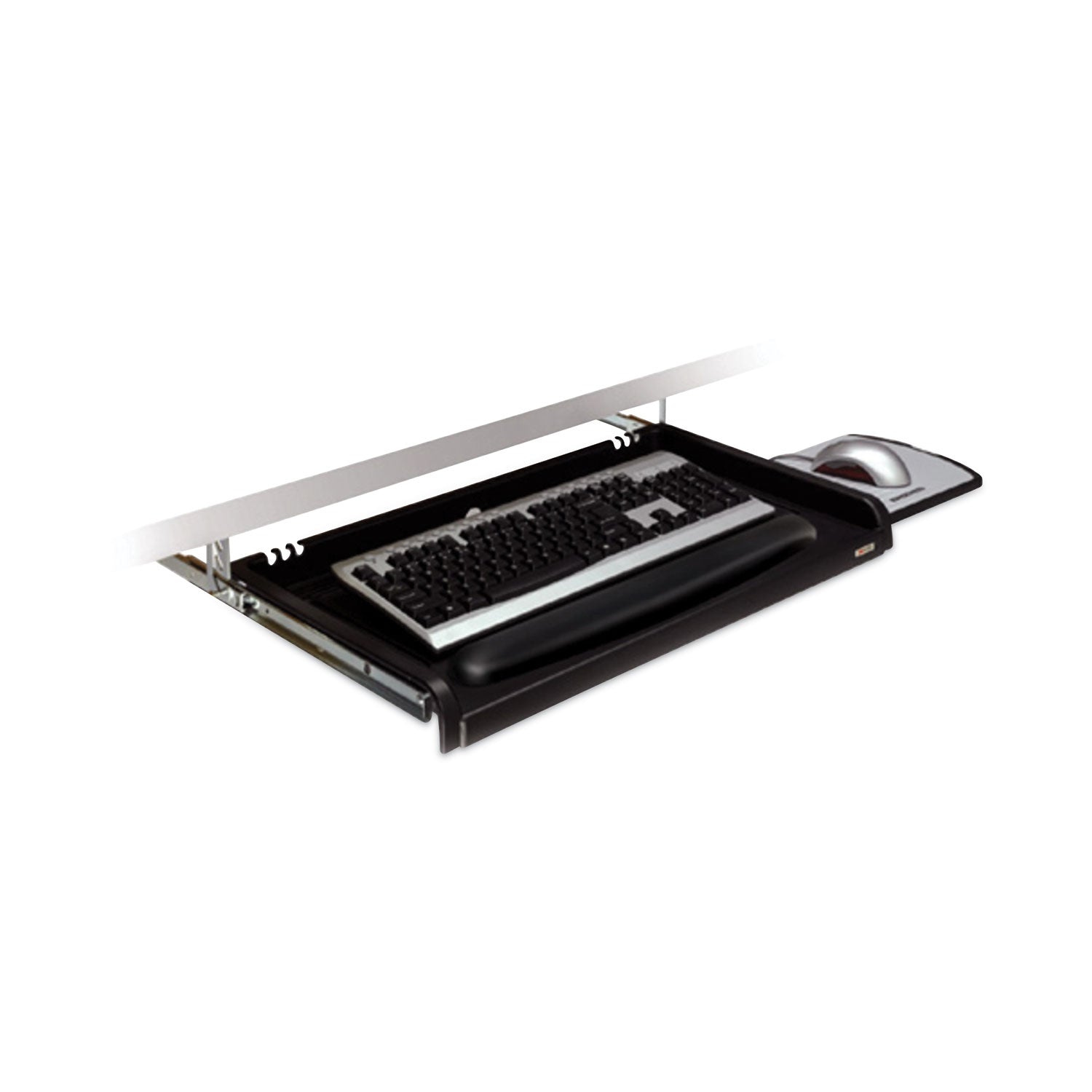 Under Desk Keyboard Drawer, 23w x 14d, Black