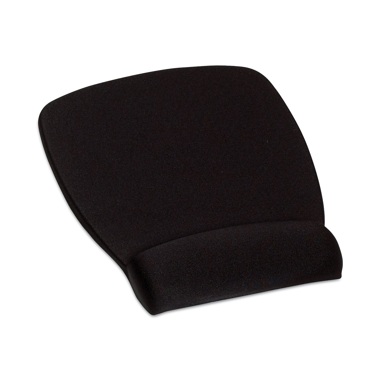 Antimicrobial Foam Mouse Pad with Wrist Rest, 8.62 x 6.75, Black - 