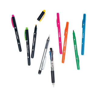 creative-notetaking-kit-07mm-ballpoint-pen-05mm-hb-pencil-4-bullet-chisel-tip-markers3-chisel-fine-tip-highlighters_tom56301 - 2