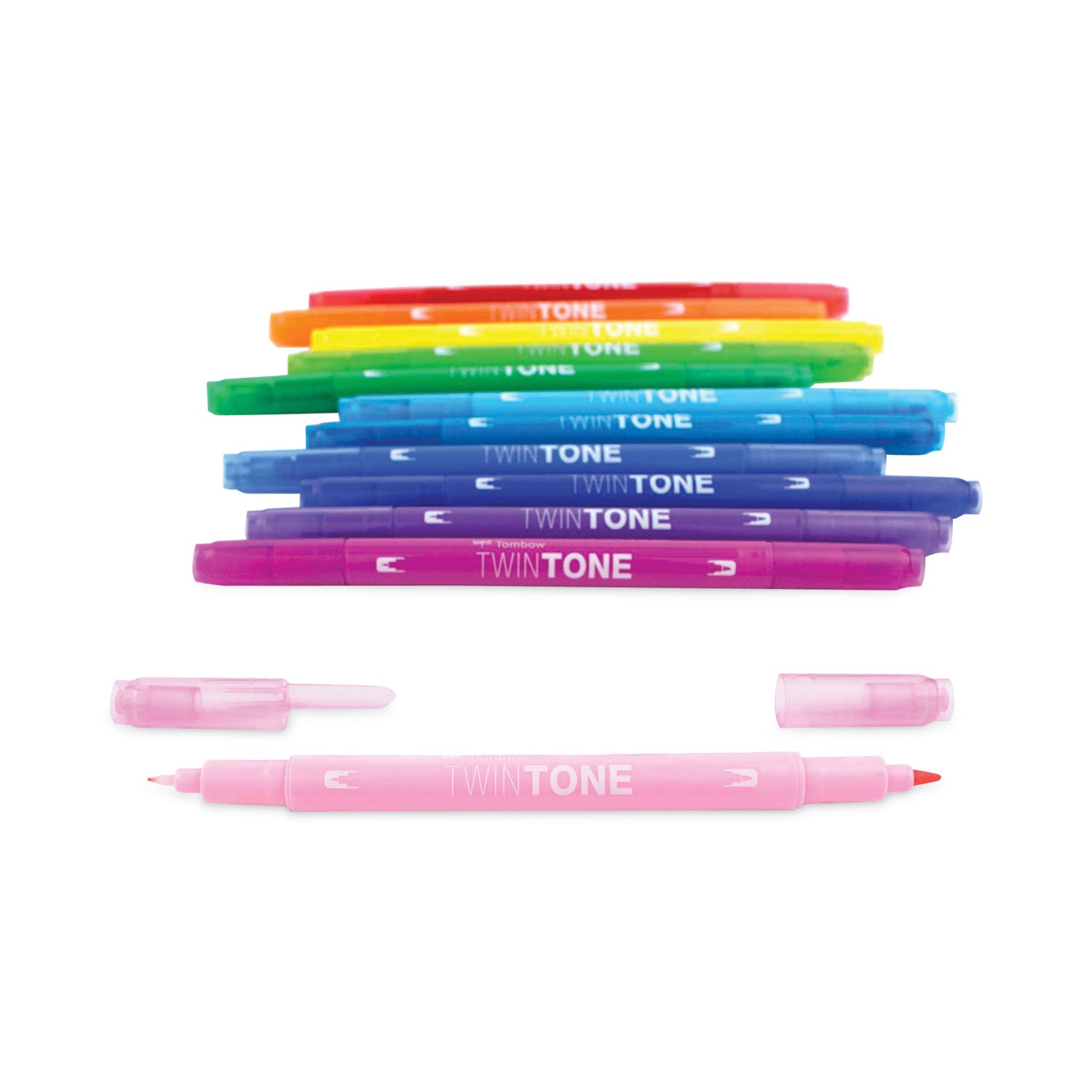 twintone-dual-tip-markers-extra-fine-broad-tips-assorted-colors-dozen_tom61526 - 2