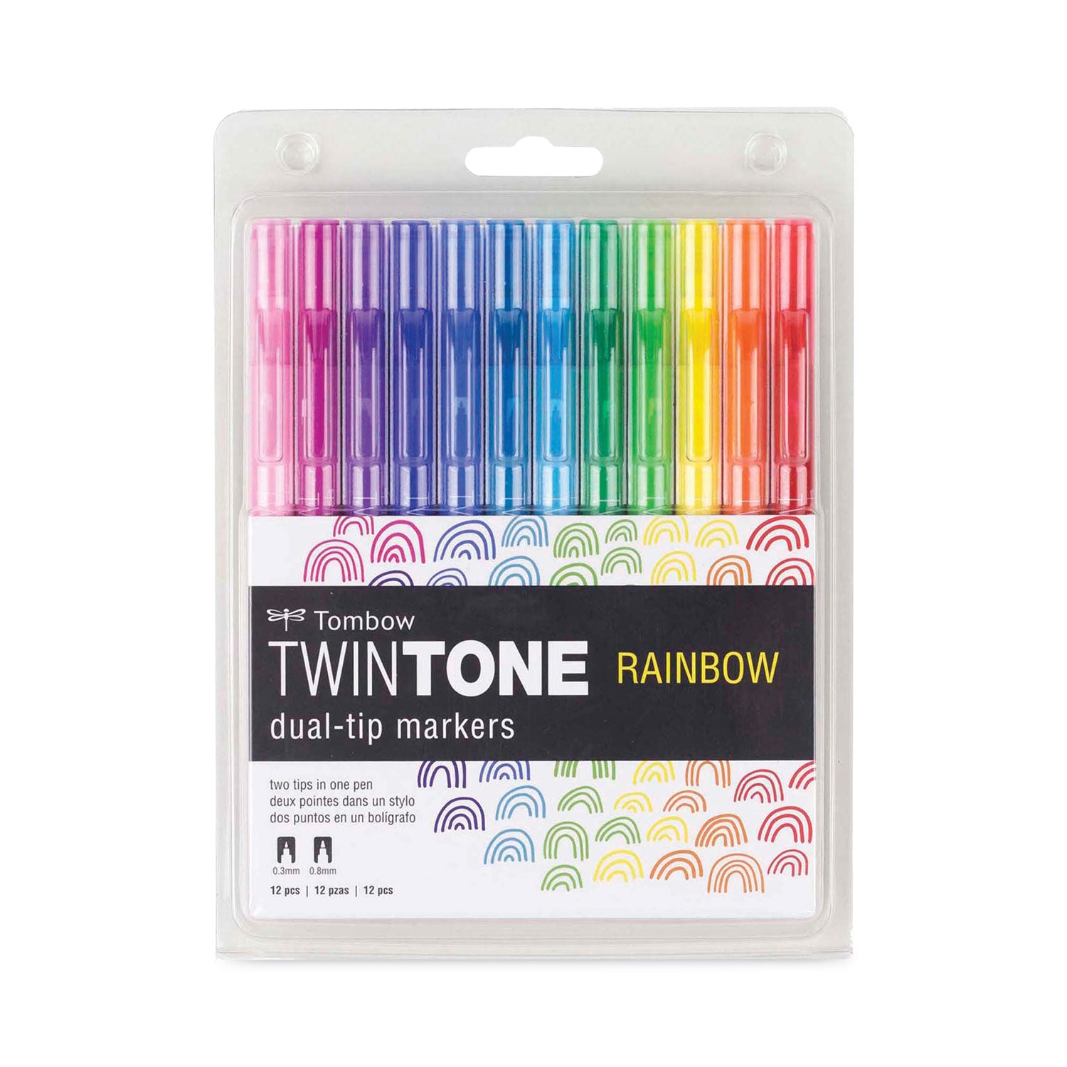 twintone-dual-tip-markers-extra-fine-broad-tips-assorted-colors-dozen_tom61526 - 1