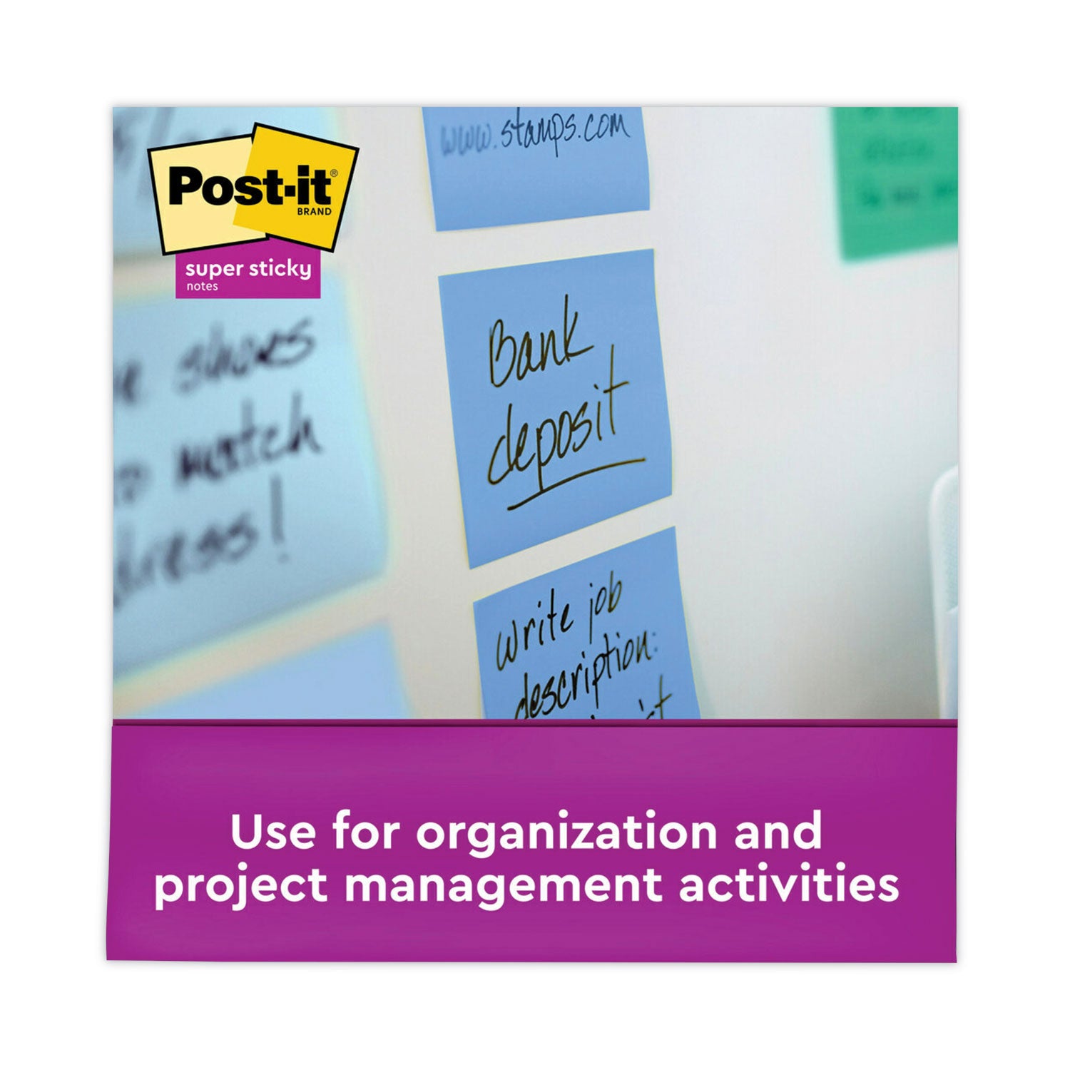 Recycled Pop-up Notes in Oasis Collection Colors, 3 x 3, 90 Sheets/Pad, 10 Pads/Pack - 