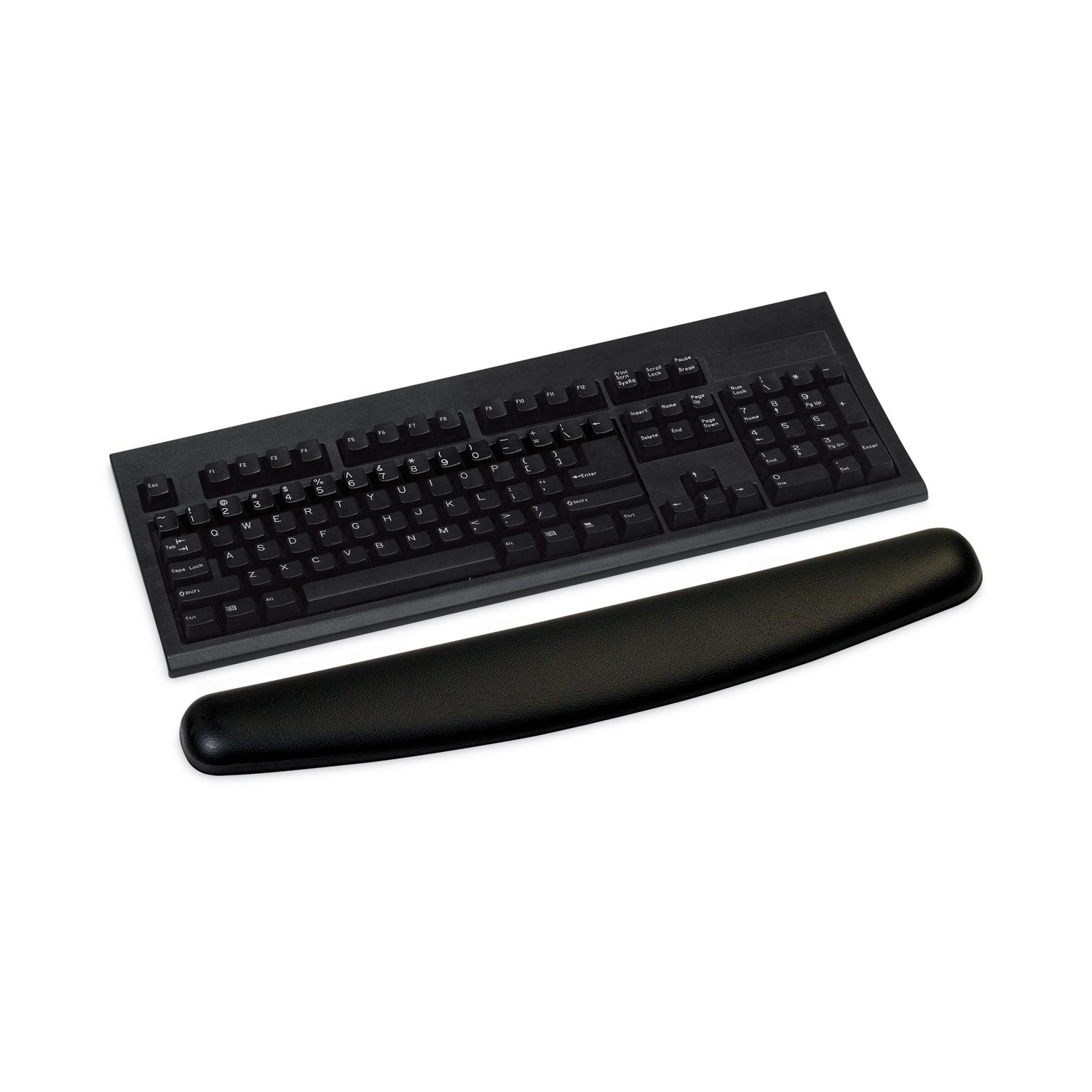 Antimicrobial Gel Compact Keyboard Wrist Rest, 18 x 2.75, Black - 