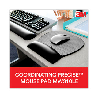 Antimicrobial Gel Large Keyboard Wrist Rest, 19 x 2.75, Black - 