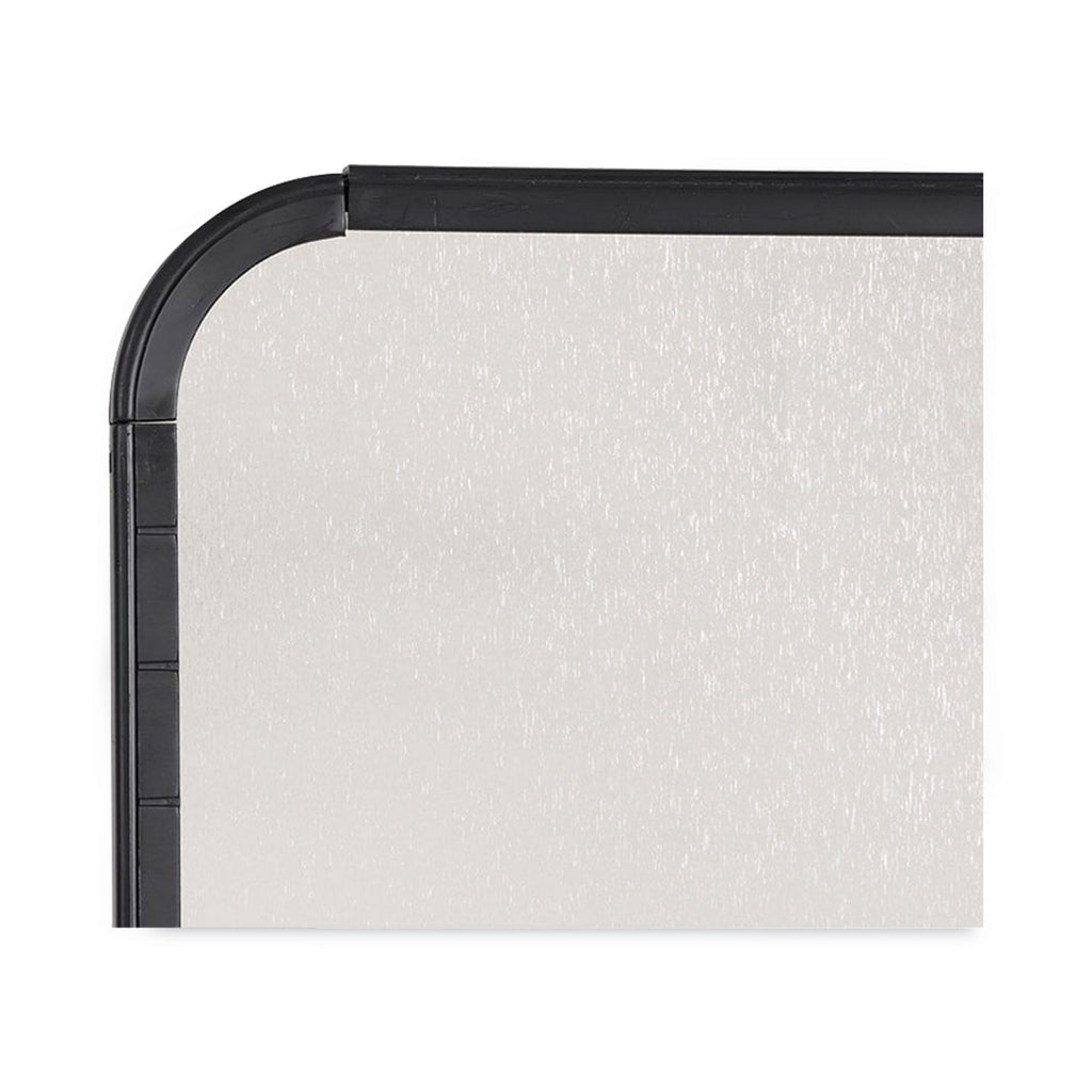Magnetic Dry Erase Board, 11 x 14, White Surface, Black Plastic Frame - 