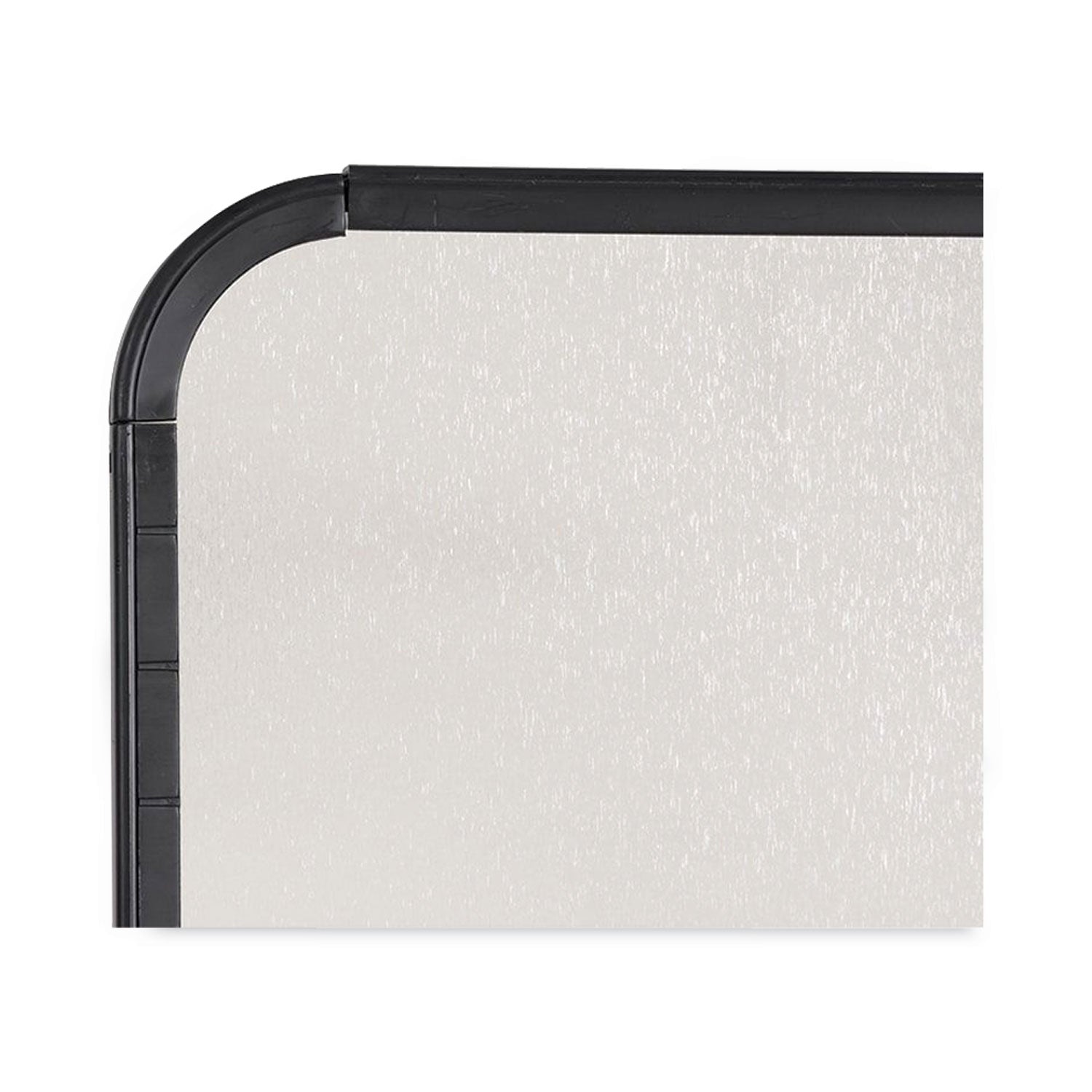 Magnetic Dry Erase Board, 11 x 14, White Surface, Black Plastic Frame - 
