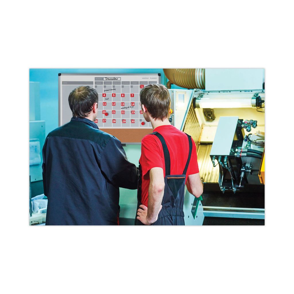 Interchangeable Magnetic Board Accessories, Calendar Dates, Red/White, 1" x 1", 31 Pieces - 