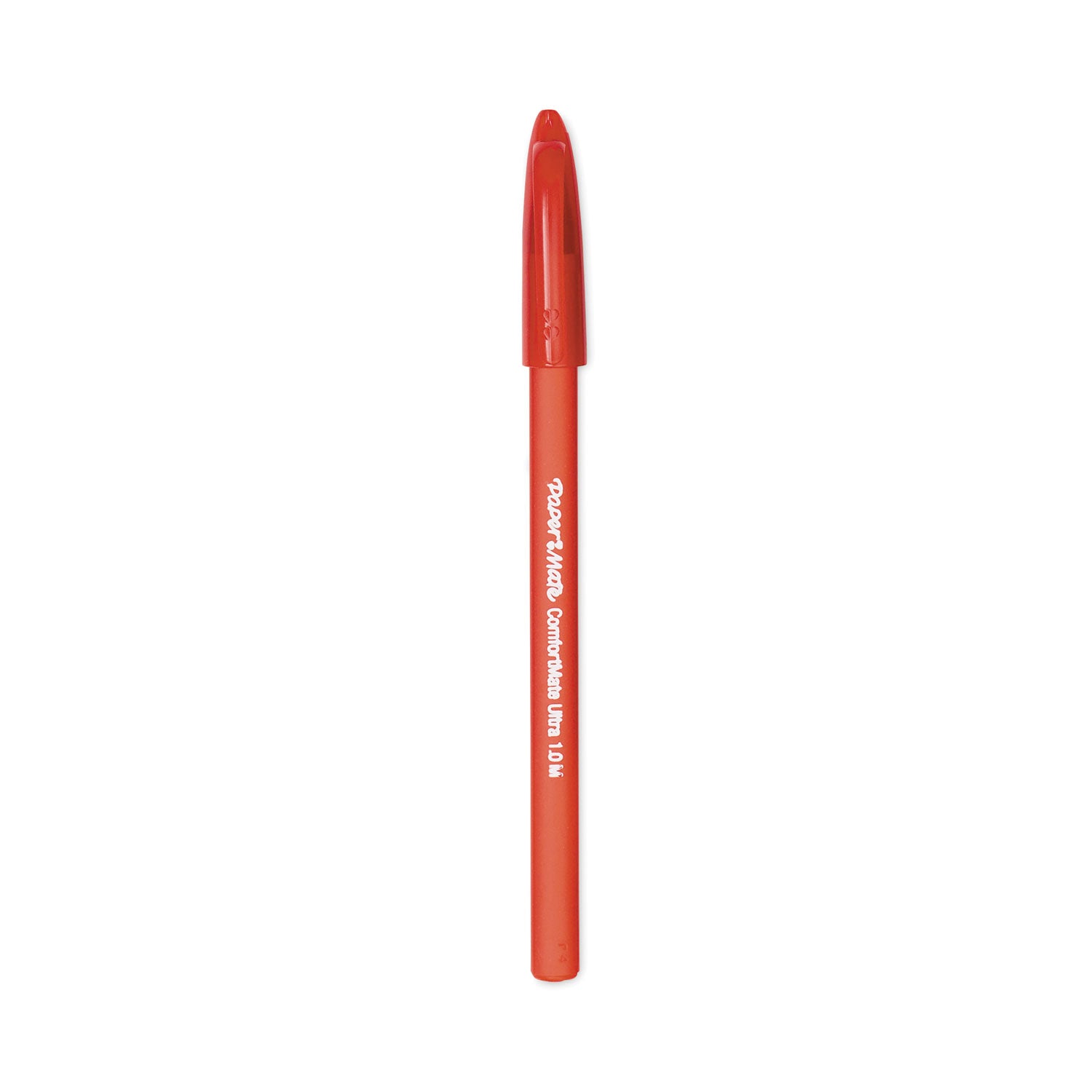 ComfortMate Ultra Ballpoint Pen, Stick, Medium 1 mm, Red Ink, Red Barrel, Dozen - 