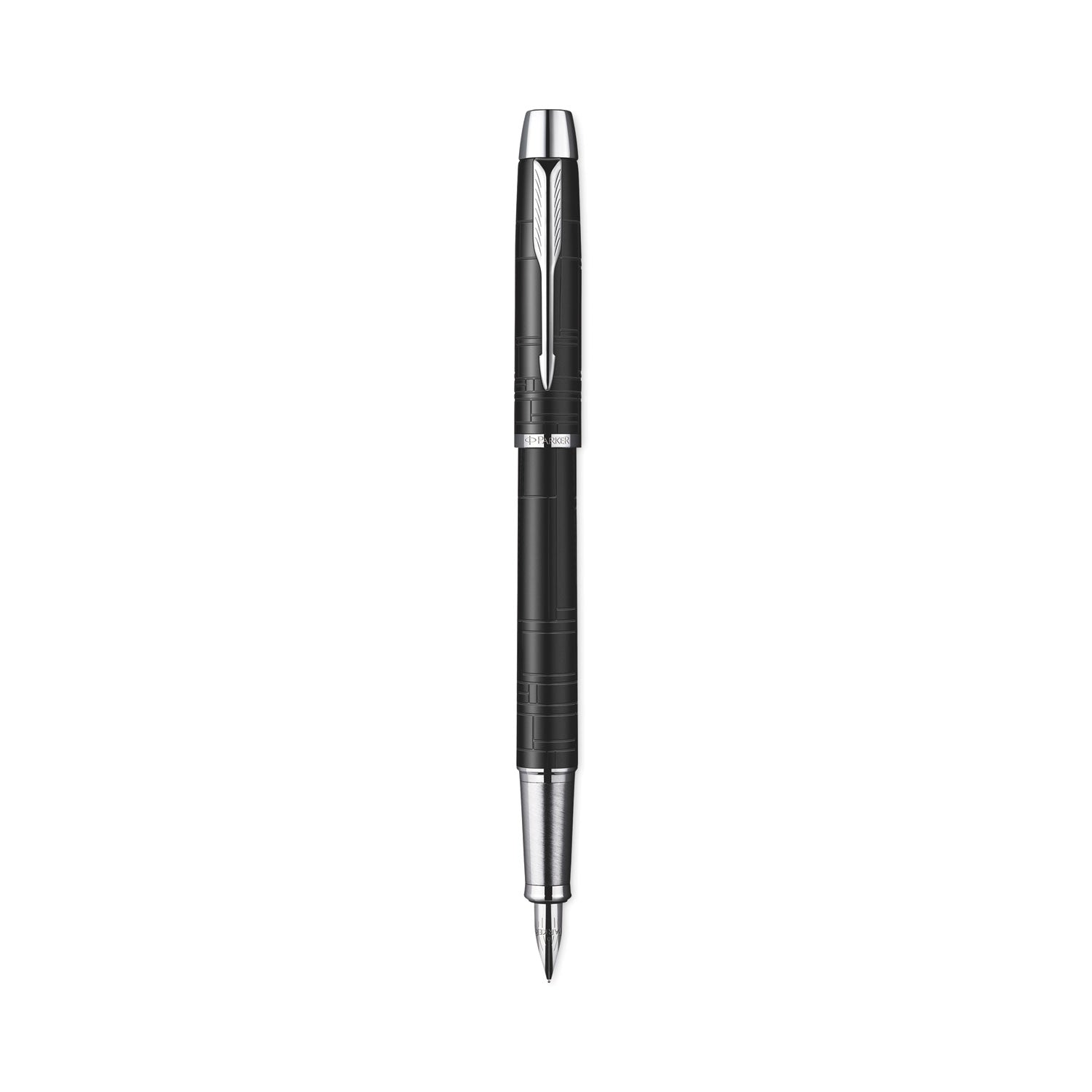 im-premium-roller-ball-pen-stick-fine-07-mm-black-ink-black-chrome-barrel_par1931658 - 1