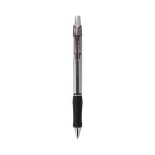 rsvp-super-rt-ballpoint-pen-retractable-medium-07-mm-black-ink-clear-black-barrel-dozen_penbx477a - 1
