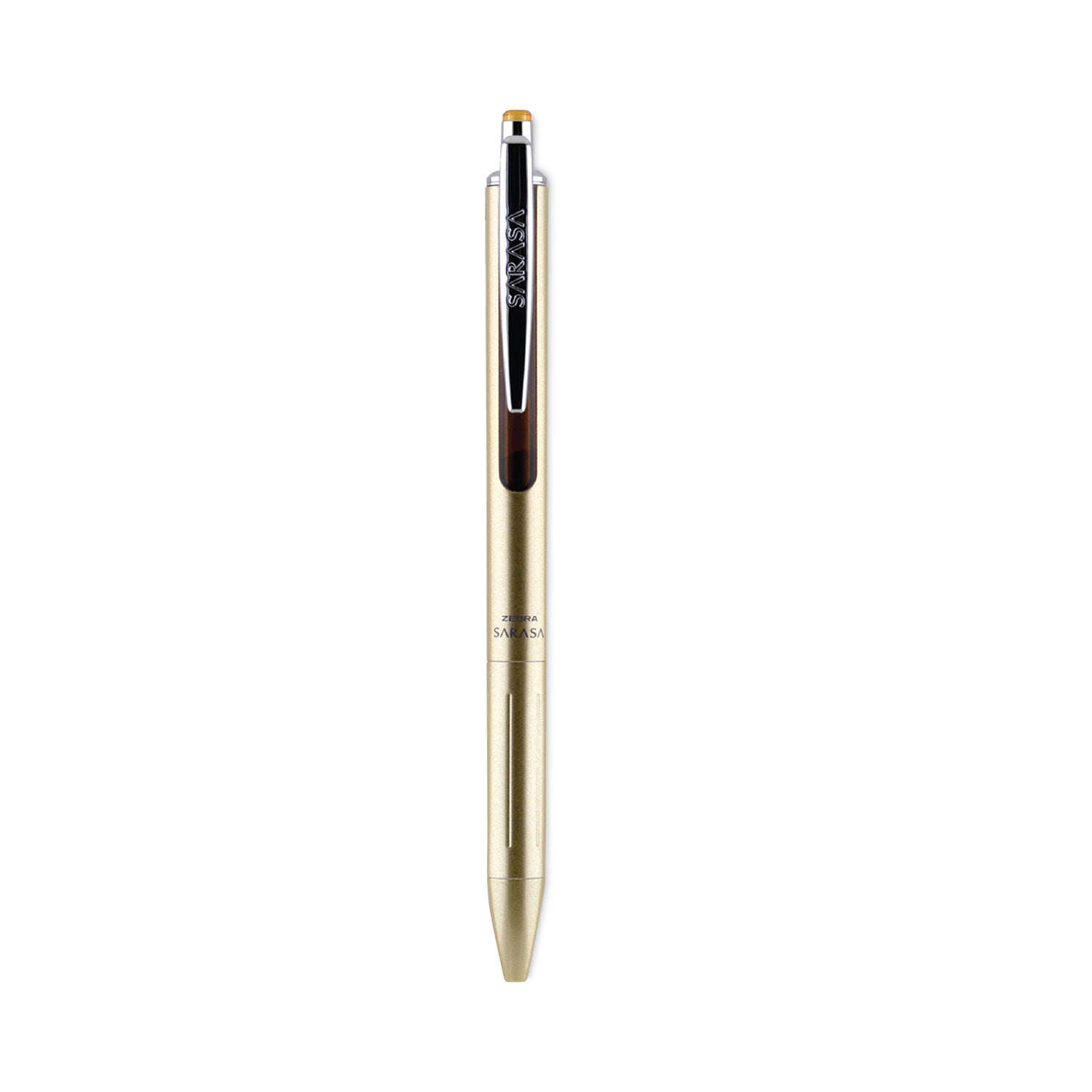 sarasa-grand-gel-pen-retractable-fine-07-mm-black-ink-gold-translucent-black-barrel_zeb45511 - 1