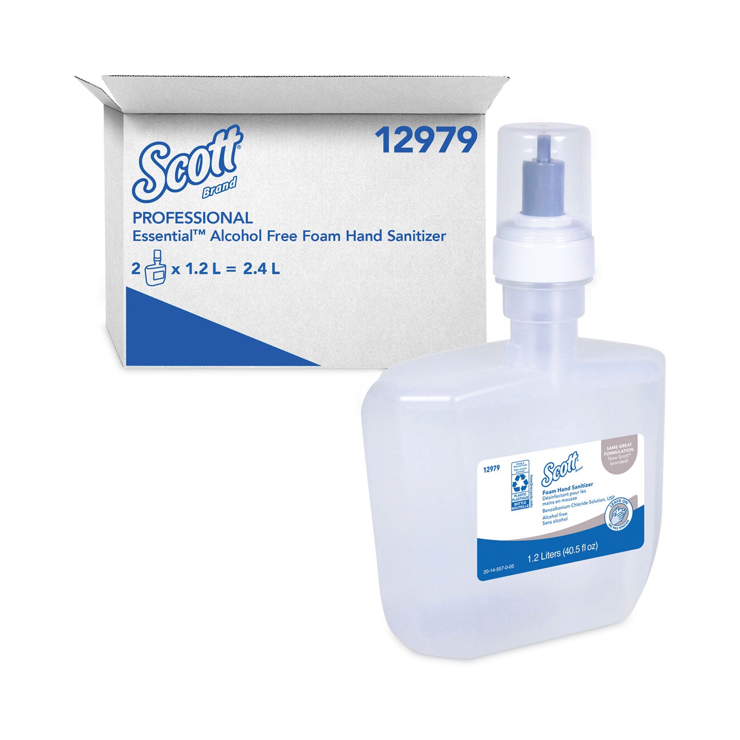 essential-alcohol-free-foam-hand-sanitizer-1200-ml-unscented-2-carton_kcc12979 - 1