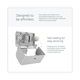 ICON Coreless Standard Roll Toilet Paper Dispenser, 8.43 x 13 x 7.25, White Mosaic