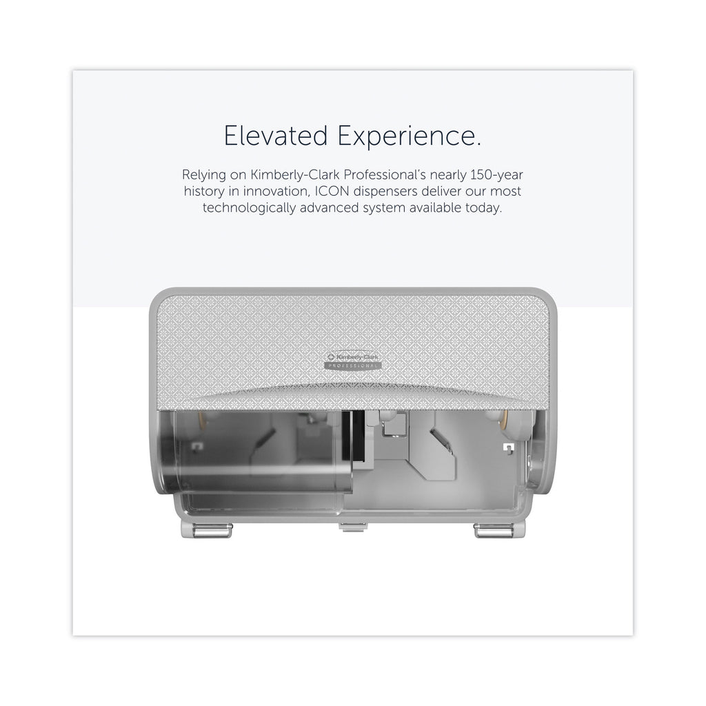ICON Coreless Standard Roll Toilet Paper Dispenser, 8.43 x 13 x 7.25, White Mosaic