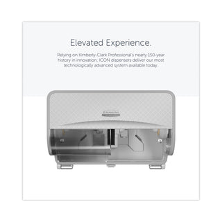 ICON Coreless Standard Roll Toilet Paper Dispenser, 8.43 x 13 x 7.25, White Mosaic