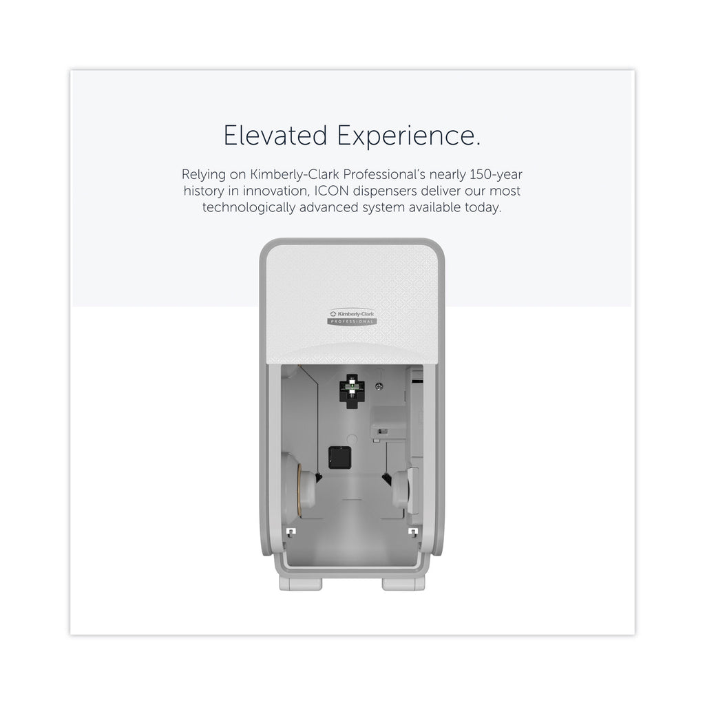 ICON Coreless Standard Roll Toilet Paper Dispenser, 7.18 x 13.37 x 7.06, White Mosaic