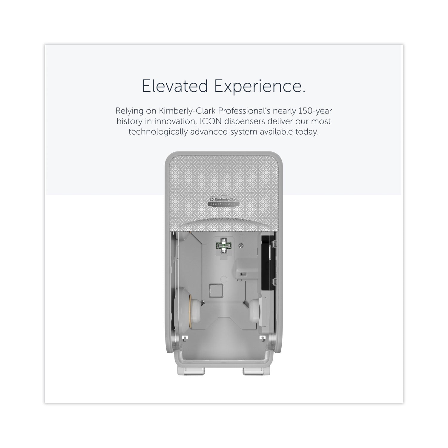 ICON Coreless Standard Roll Toilet Paper Dispenser, 7.18 x 13.37 x 7.06, Silver Mosaic