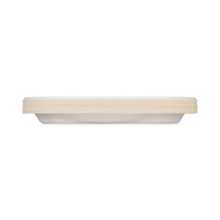 ECOSAVE Tableware, Plate, Bagasse, 6.75" dia, White, 30/Pack