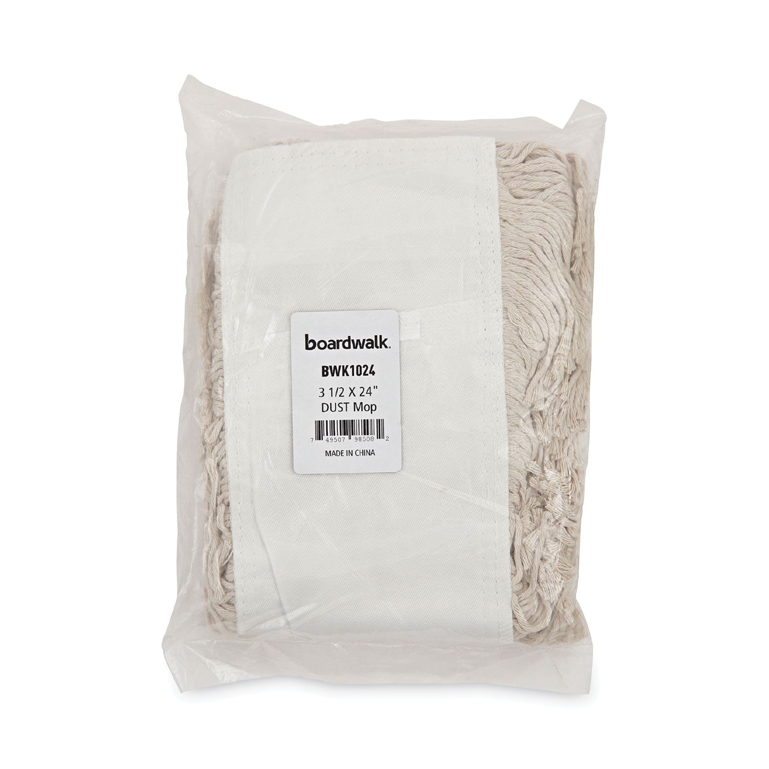 Mop Head, Dust, Cotton, 24 x 3, White