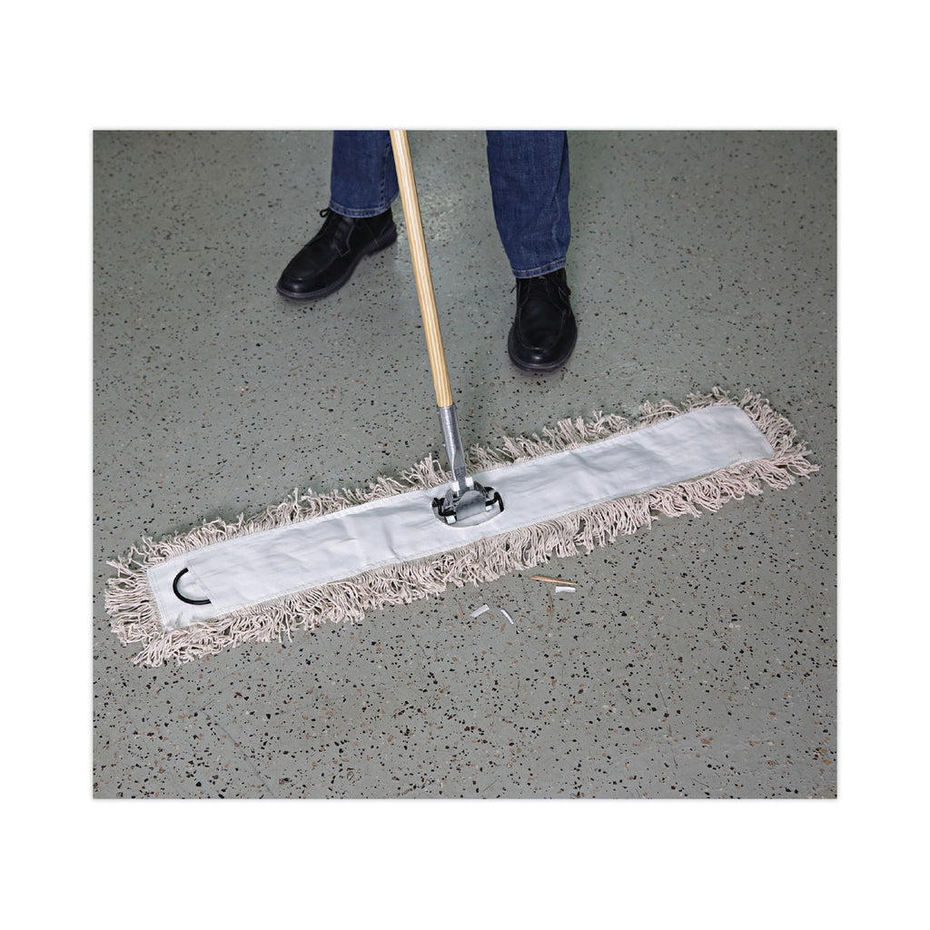 Mop Head, Dust, Cotton, 36 x 3, White