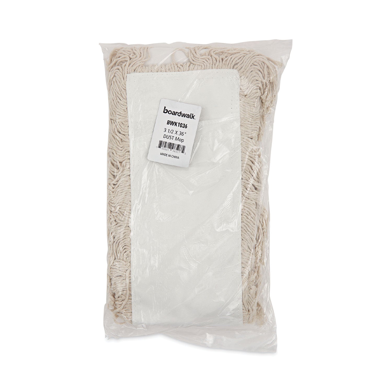 Mop Head, Dust, Cotton, 36 x 3, White