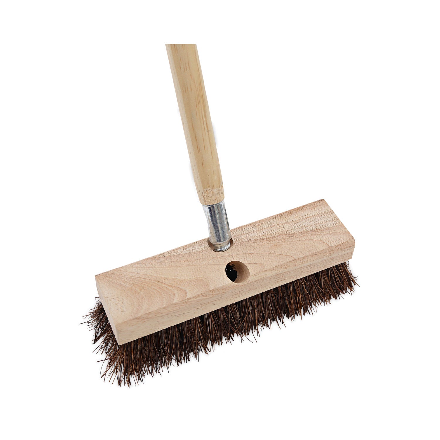 Deck Brush Head, 2" Brown Palmyra Bristles, 10" Brush - 