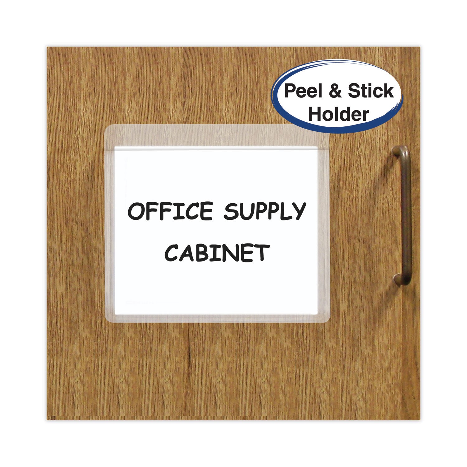 Self-Adhesive Labeling Pockets, Top Load, 3.75 x 3, Clear, 25/Pack - 
