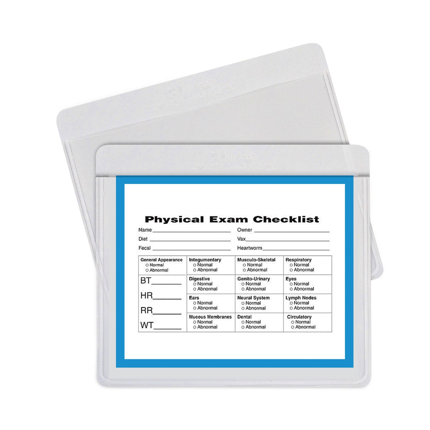 Self-Adhesive Labeling Pockets, Top Load, 3.75 x 3, Clear, 25/Pack - 