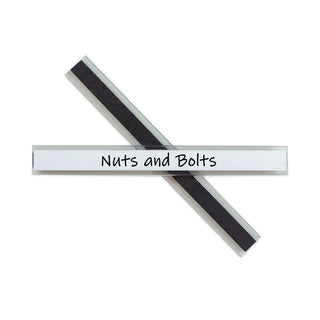 Clear Magnetic Label Holders, Side Load, 6 x 0.5, 10/Pack