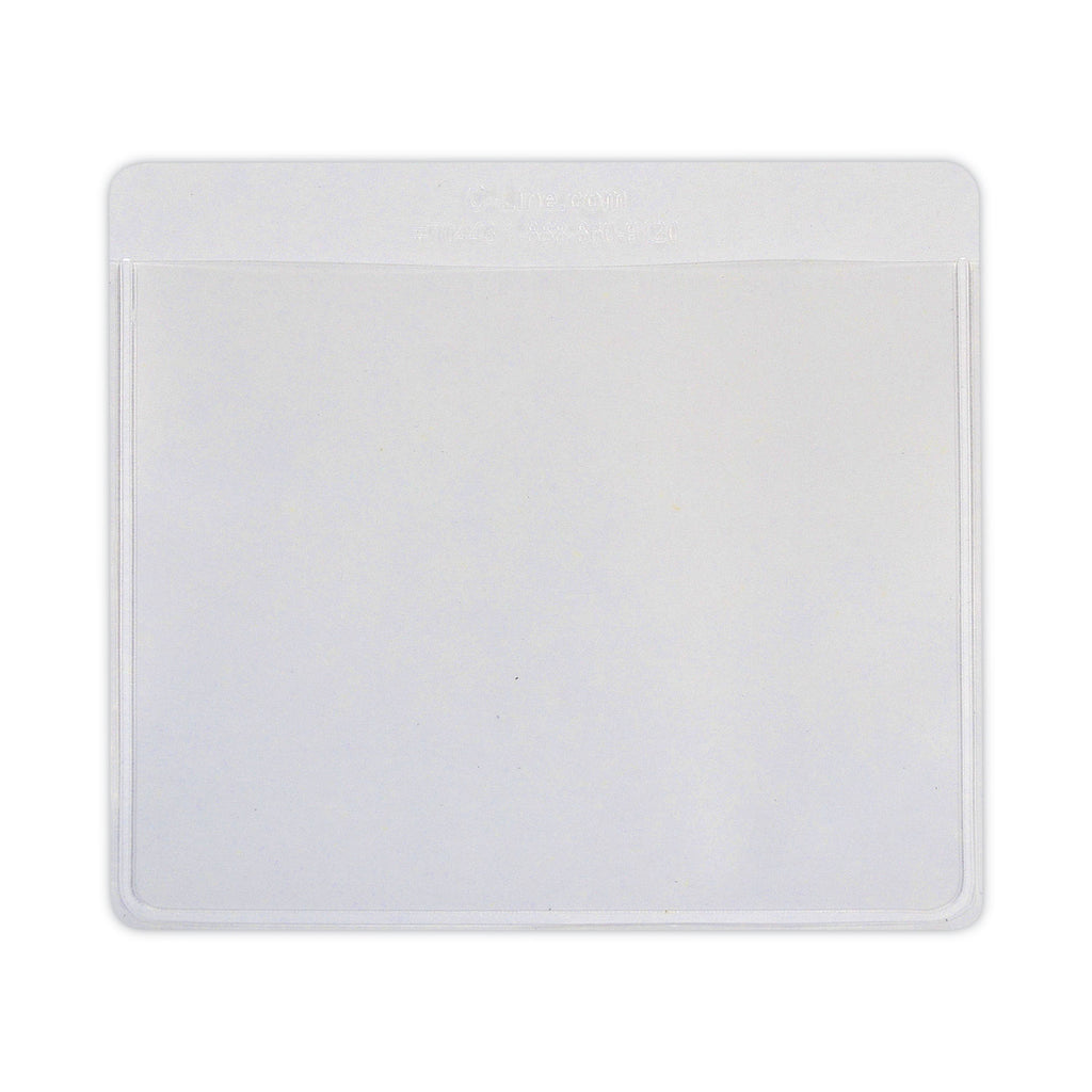 Self-Adhesive Labeling Pockets, Top Load, 3.75 x 3, Clear, 25/Pack