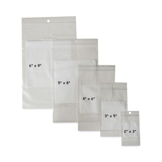 Write-On Poly Bags, 2 mil, 2" x 3", Clear, 1,000/Carton
