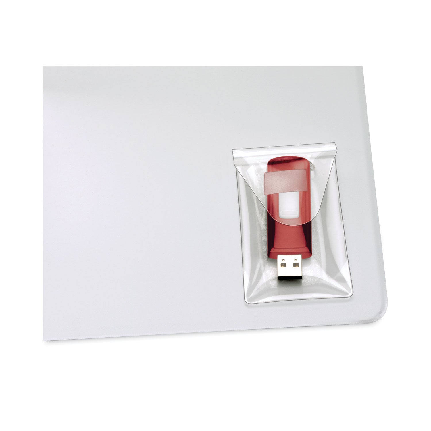 HOLD IT USB Pockets, 2 x 3.44, Clear - 