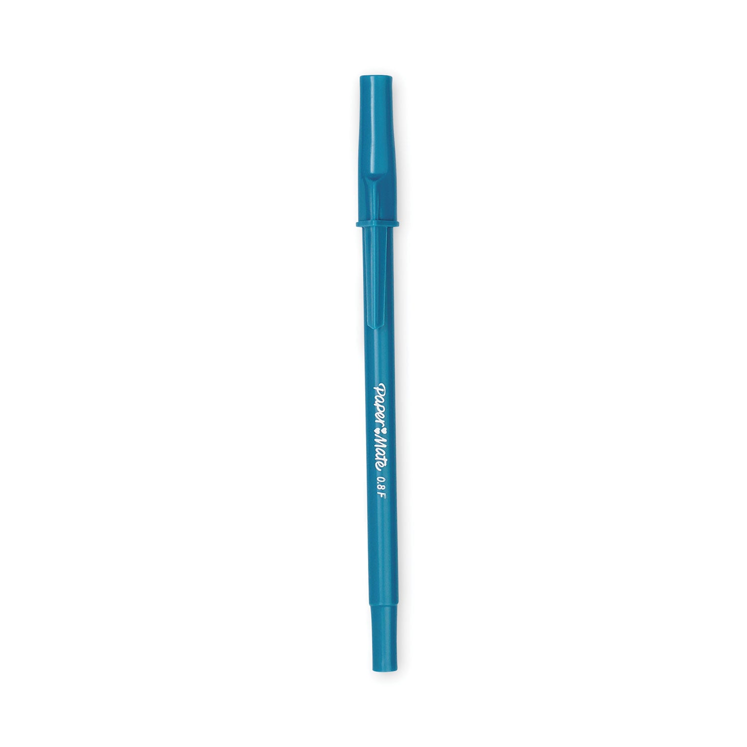 Write Bros. Ballpoint Pen, Stick, Fine 0.8 mm, Blue Ink, Blue Barrel, 12/Pack - 