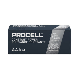 Duracell Procell Constant Power Alkaline AAA Battery Boxes of 24 - For Calculator, Multipurpose, Remote Control, Test Equipment, Flashlight, Clock, Radio, Portable Electronics, Mouse, Keyboard - AAA - 1.5 V DC - 6 / Carton