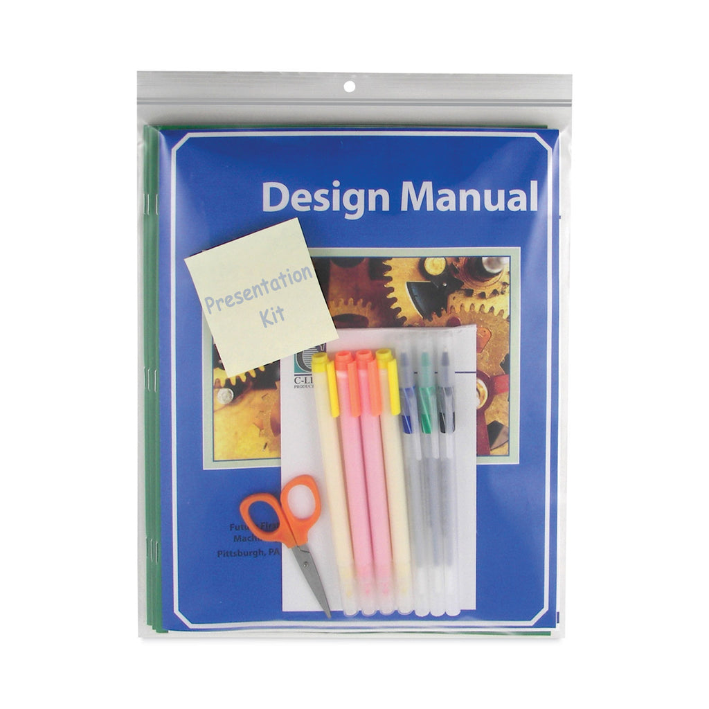 Heavyweight Industrial Poly Zip Bags, 8.5 x 11, 50/BX